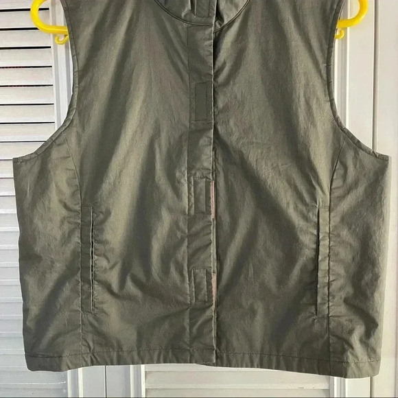 Dockers Vest Green Navy  Women Size Petit Medium - Picture 4 of 13